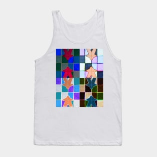 Stained Glass Meeps (SQ) Tank Top